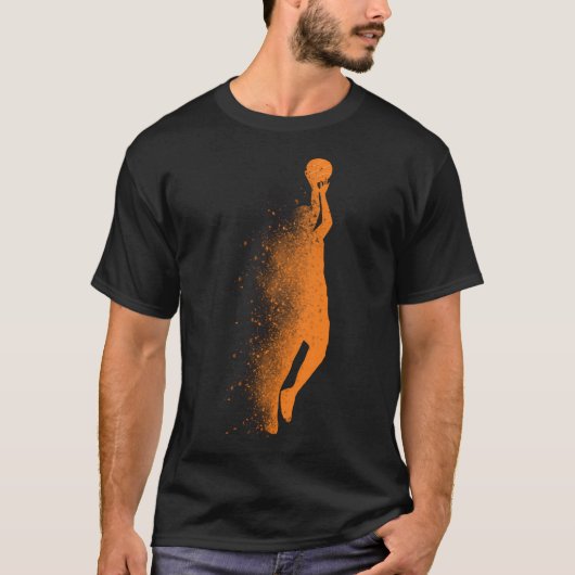 バスケットボールオレンジ Tシャツ (正面)
