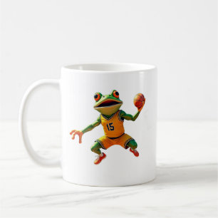 バスケットボールカエル右腕マグカップ コーヒーマグカップ