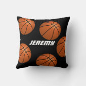 バスケットボールカスタムのパーソナライズされた枕 クッション (裏面)