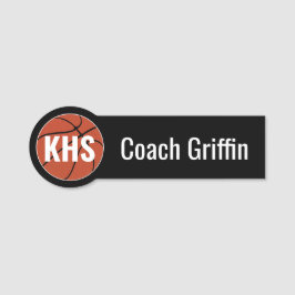 バスケットボールカスタムコーチ/プレイヤー名/番号と色 名札