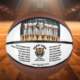 バスケットボールカスタムチームの写真、プレイヤー名、ロゴ ミニバスケットボール