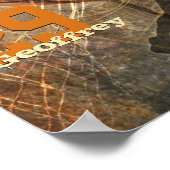 バスケットボールカスタムチームの選手の名前 ポスター (角)