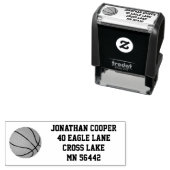 バスケットボールカスタム差出人住所自己インキングスタンプ セルフインキングスタンプ (インサイチュ)