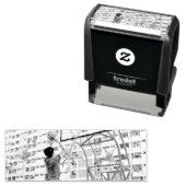 バスケットボールカッコいいギフト セルフインキングスタンプ (インサイチュ)