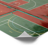 バスケットボールカッコいいギフト ポスター (角)