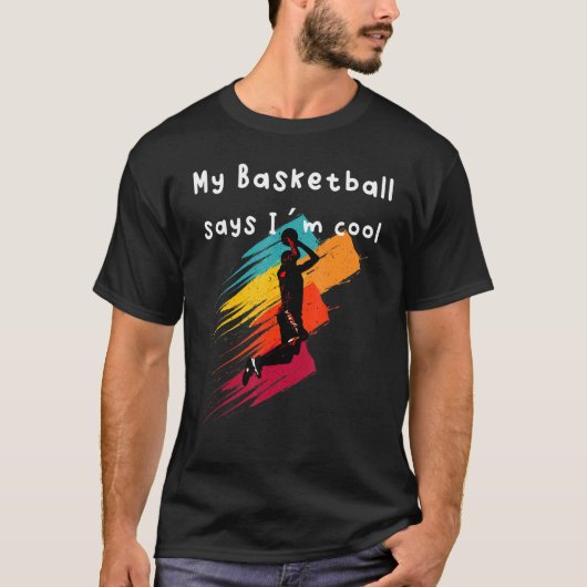 バスケットボールカッコいい選手 Tシャツ (正面)