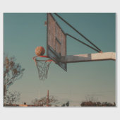 バスケットボールカッコいい ラッピングペーパー (フラット)