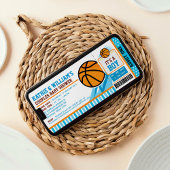 バスケットボールカップルベビーシャワー招待状 招待状