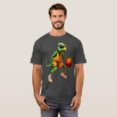 バスケットボールカメレオンTシャツ Tシャツ (正面フル)