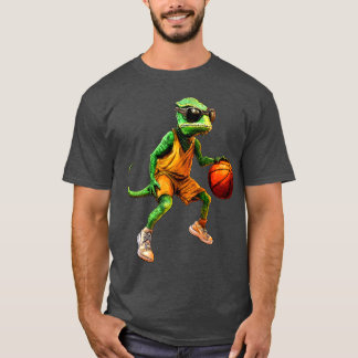 バスケットボールカメレオンTシャツ Tシャツ