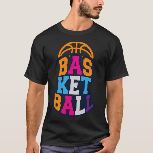 バスケットボールカラーTシャツ Tシャツ (正面)