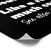 バスケットボールガールおもしろい辞書の定義 ポスター (角)