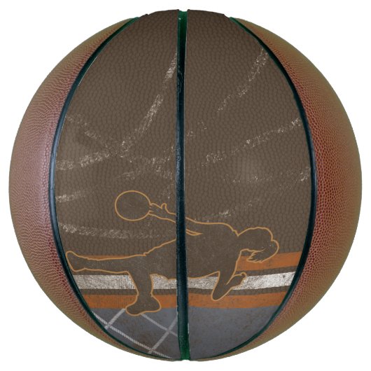 バスケットボールガールウーマンカスタムパーソナライズ バスケットボール (縦)