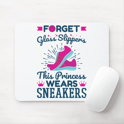 バスケットボールガールズスニーカープリンセス マウスパッド (マウス)