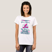 バスケットボールガールズスニーカープリンセス Tシャツ (正面フル)