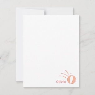 バスケットボールガールズ名前をカスタムするギフトパーソナライズされた ノートカード