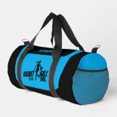 バスケットボールガールプレーヤー，誕生日ギフト，チーム ダッフルバッグ (右コーナー)
