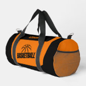 バスケットボールガールプレーヤー，誕生日ギフト，チーム ダッフルバッグ (右コーナー)