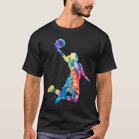 バスケットボールガール女子女子 Tシャツ (正面)