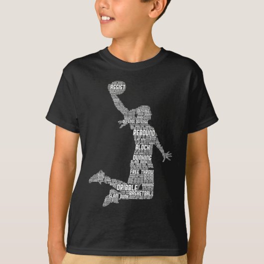 バスケットボールガール女子女子 Tシャツ (正面)