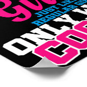 バスケットボールガール選手女性監督おもしろい ポスター (角)