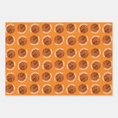 バスケットボールキッズ名スポーツメリークリスマス ラッピングペーパーシート (正面2)