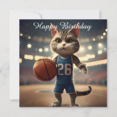 バスケットボールキャット カード (正面)