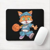 バスケットボールキャット マウスパッド (マウス)