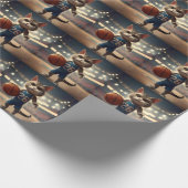 バスケットボールキャット ラッピングペーパー (角)