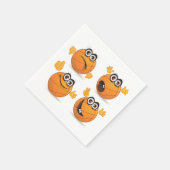 バスケットボールキャラクター紙ナプキンス スタンダードカクテルナプキン (角)