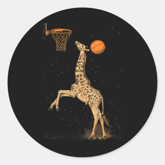 バスケットボールキリンSlam Dunkバスケットボールラバーアート ラウンドシール (正面)