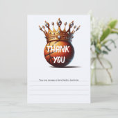 バスケットボールキング ゴールドクラウン 誕生日ありがとう 招待状 (スタンド正面)