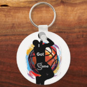 バスケットボールキーチェーン キーホルダー (正面)
