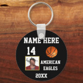 バスケットボールキーホルダー写真 キーホルダー (正面)