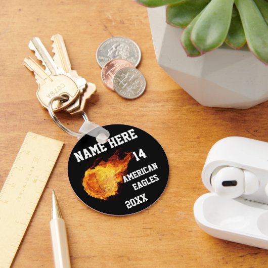 バスケットボールキーホルダー(選手の名前) キーホルダー (デスク)