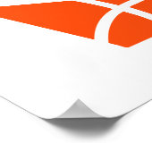 バスケットボールクラウン記号 ポスター (角)