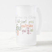 バスケットボールクラシックチャンピオンズゲーム フロストグラスビールジョッキ (正面右)