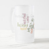 バスケットボールクラシックチャンピオンズゲーム フロストグラスビールジョッキ (正面左)