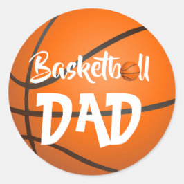 バスケットボールクラシックラウンドステッカー ラウンドシール