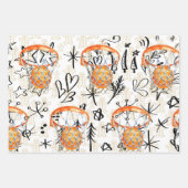 バスケットボールクリスマスをテーマにした ラッピングペーパーシート (正面3)