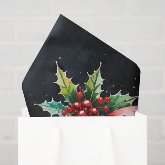 バスケットボールクリスマスをテーマにした 薄葉紙 (ギフトバッグ)