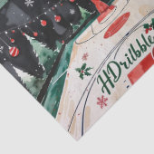 バスケットボールクリスマスをテーマにした 薄葉紙 (詳細)