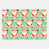 バスケットボールクリスマスギフトラッピング紙 ラッピングペーパーシート (正面)