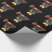 バスケットボールクリスマスギフトラップ ラッピングペーパー (角)