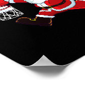 バスケットボールクリスマスサンタクロースSlam Dunkメンズボーイ ポスター (角)