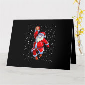 バスケットボールクリスマスシャツメンズボーイズバスケットボールサン カード (黄色い花)