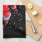 バスケットボールクリスマスシャツメンズボーイズバスケットボールサン キッチンタオル (四つ折り)