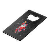 バスケットボールクリスマスシャツメンズボーイズバスケットボールサン クレジットカード栓抜き (裏面アングル)