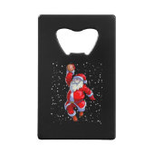 バスケットボールクリスマスシャツメンズボーイズバスケットボールサン クレジットカード栓抜き (裏面)