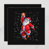 バスケットボールクリスマスシャツメンズボーイズバスケットボールサン セーブザデート (正面/裏面)